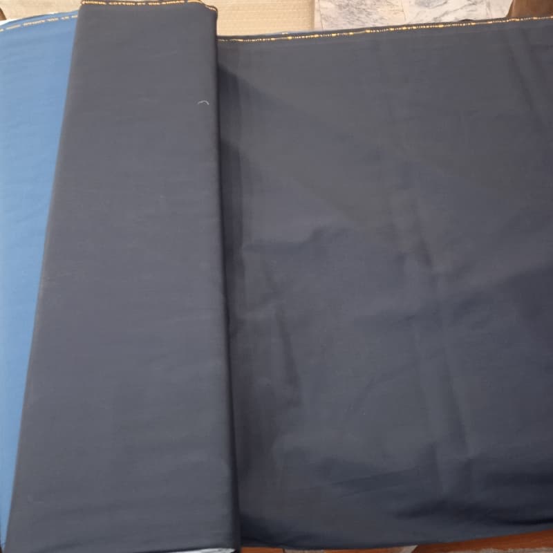 Unstiched black cotton fabric