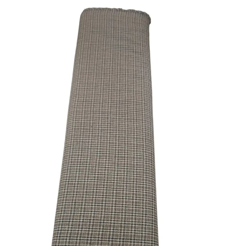 Unstitched Check Suiting Fabric
