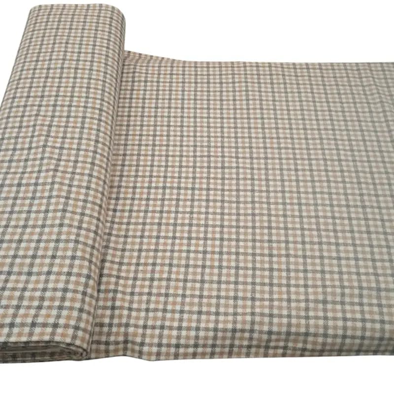Unstitched Check Suiting Fabric